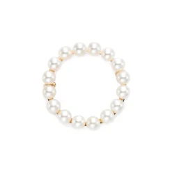 14K Yellow Gold Freshwater Pearl Circle Brooch