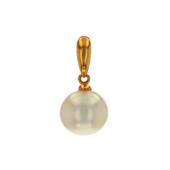14K Yellow Gold Freshwater Pearl Pendant