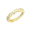 14K Yellow Gold Heart Band
