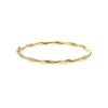 14K Yellow Gold 8-Inch Twisted Bangle Bracelet