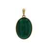 14K Yellow Gold Malachite Pendant