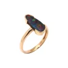14K Yellow Gold Opal Doublet Ring