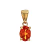 14K Yellow Gold Oval Citrine Pendant