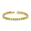 14K Yellow Gold Peridot Bracelet