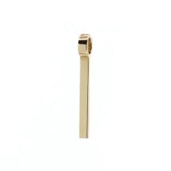 14K Yellow Gold Plain Stackable Pendant