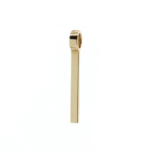14K Yellow Gold Plain Stackable Pendant