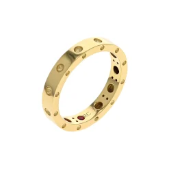 18K Yellow Gold Pois Moi Band
