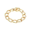 14K Yellow Gold Polished Curb Link Bracelet