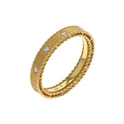 18K Yellow Gold Princess Diamond Ring
