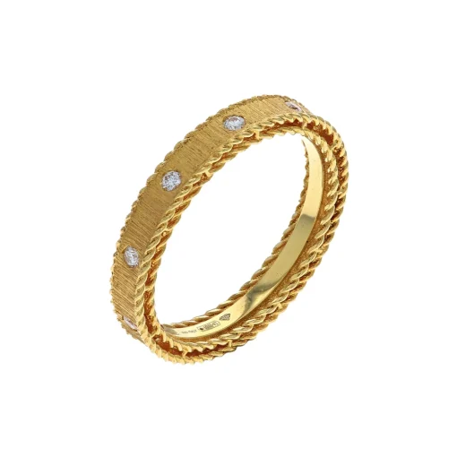 18K Yellow Gold Princess Diamond Ring