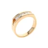 14K Yellow Gold Princess-Cut Diamond Channel Wedding Band
