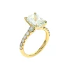 14K Yellow Gold Radiant Cut Classic Engagement Ring
