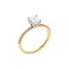14K Yellow Gold Radiant Diamond Engagement Ring