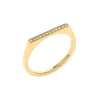 14K Yellow Gold Stackable Diamond Ring