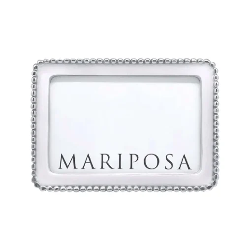 Mariposa – Beaded White 4×6 Frame
