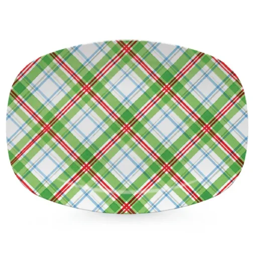 Mariposa – Christmas Tartan Plaid Platter