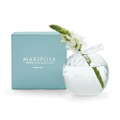 Mariposa – Clear Pineapple Textured Bud Vase