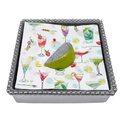 Mariposa – Green Lime Beaded Napkin Box