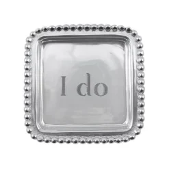 Mariposa – “I Do” Beaded Square Tray