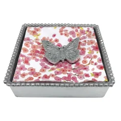 Mariposa – Monarch Butterfly Beaded Napkin Box