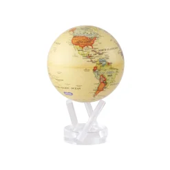Mova – Yellow Political Map World Globe 4.5″