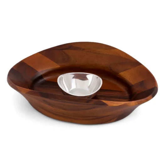 Nambe – Ripple Chip & Dip Bowl