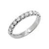 Platinum Shared Prong Diamond Wedding Band