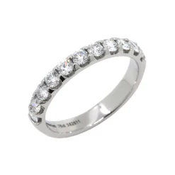 Platinum Shared Prong Diamond Wedding Band