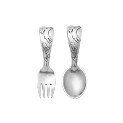 Quilted Rabbit 2 Piece Baby Flatware