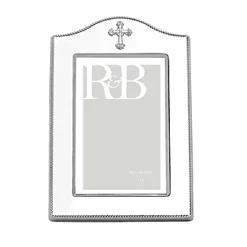 Reed & Barton – Abbey Cross 5×7 Silver-plate Frame