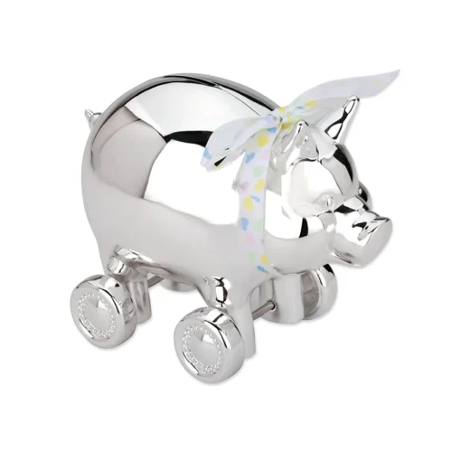 Reed & Barton – Piggy with Wheels Bank