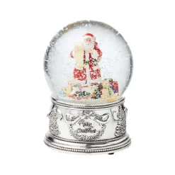 Reed & Barton – Winter Traditions Santa Musical Snow Globe