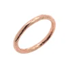 Rose Gold Filled Stackable Railroad Band