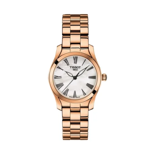 Rose Gold-Tone Tissot T-Wave Quartz Watch