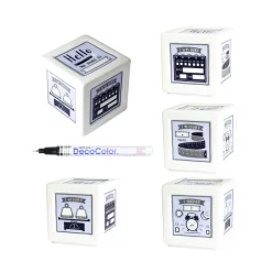 Salisbury Pewter – Blue Birth Record Bank w/ Paint Pen