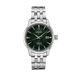 Seiko Stainless Steel Green Presage Cocktail Watch