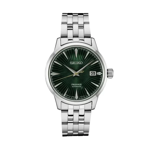 Seiko Stainless Steel Green Presage Cocktail Watch