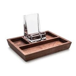 Simon Pearce – Walnut Woodbury Phone Holder Caddy