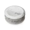 Simon Pearce – White Marble Coasters Set of 4