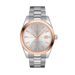 Stainless Steel and 18K Rose Gold Tissot Powermatic 80 Silicium Watch