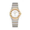 Stainless Steel And 18K Yellow Gold Omega Constellation