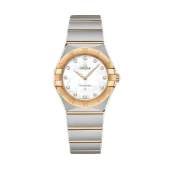Stainless Steel And 18K Yellow Gold Omega Constellation