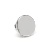 Stainless Steel Coin Edge Lapel Pin