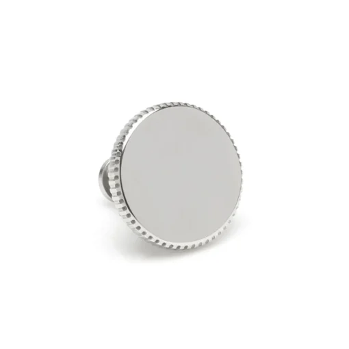 Stainless Steel Coin Edge Lapel Pin