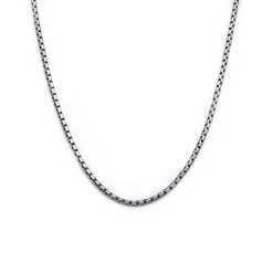Stainless Steel Oxidized 20″ Inch Boston Link Chain