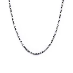 Stainless Steel Oxidized 22″ Boston Chain