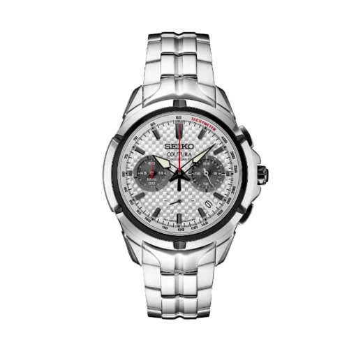Stainless Steel Seiko Coutura Quartz Chronograph Watch