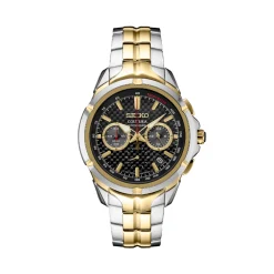 Stainless Steel Two Tone Seiko Coutura Chronograph Watch