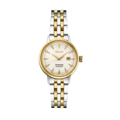 Stainless Steel Two Tone Yellow Gold Plated Seiko Presage Cocktail Time
