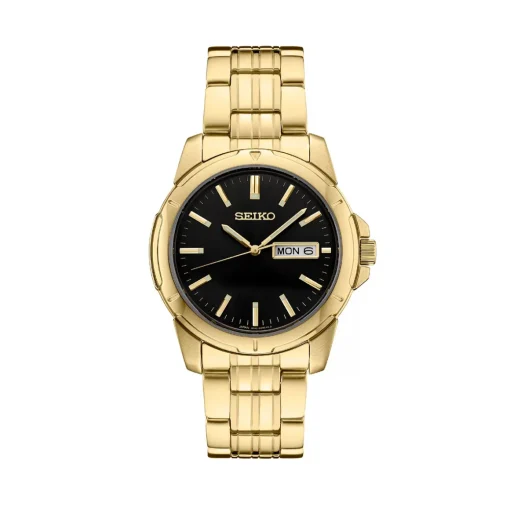 Stainless Steel Yellow Gold Plated Seiko Essentials Collection Watch